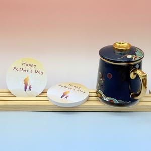 Custom Die Cut bentuk bulat Kartu Bisnis kertas Offset mewah dengan Hot Stamping untuk promosi dan penggunaan kantor - Product Image 2