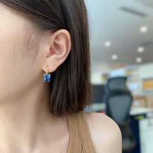 Dylam Trendy Stud Women Luxury Jewelry Cubic Zirconia 925 <b>Sterling</b> <b>Silver</b> Teardrop <b>Dangle</b> <b>Earring</b> Butterfly <b>Earrings</b> - Product Image 4