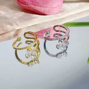 Versatile in Temperament Geometric <b>Ring</b> Individual Fashion <b>Ring</b> Resizable Exquisite Jewelry for Women <b>Rings</b> - Product Image 5