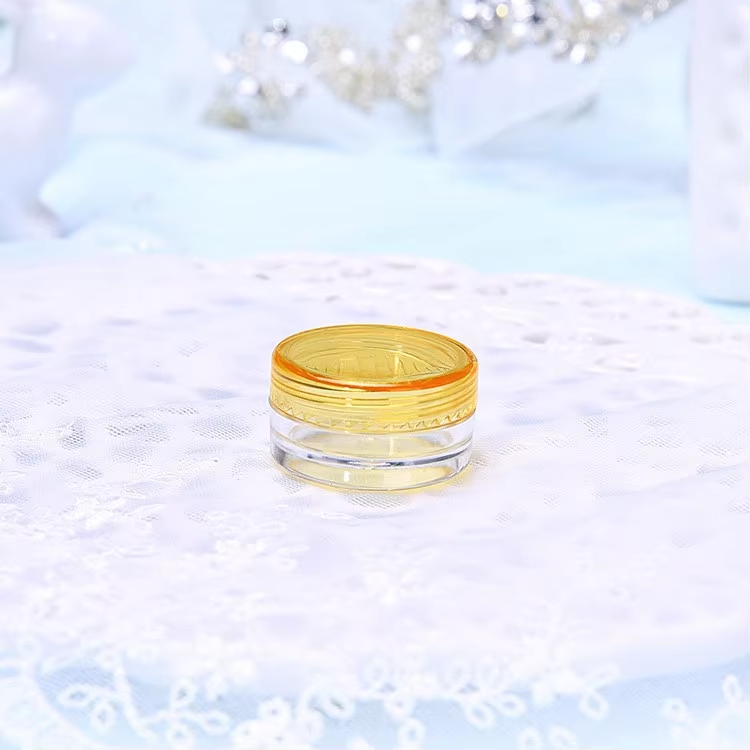 clear jar with yellow cap