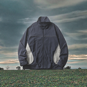 Chaquetas Deportivas de Primavera para Hombre, Casuales, al por Mayor, con Cierre Completo, Diseño Colorblock, de Nailon Ecológico, Impermeables y Resistentes al Viento - Product Image 3