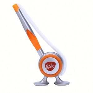 Classical <b>Plastic</b> <b>Table</b> Pen Black Color Desk Pen with Ball Chain for Business Counter <b>Table</b> Pen - Product Image 1