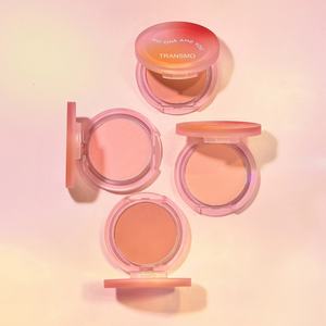 Emballage de fard à joues en cristal recyclable, étiquette privée, personnalisation de l'emballage du fard à joues, emballage de fard à joues entièrement transparent - Product Image 1