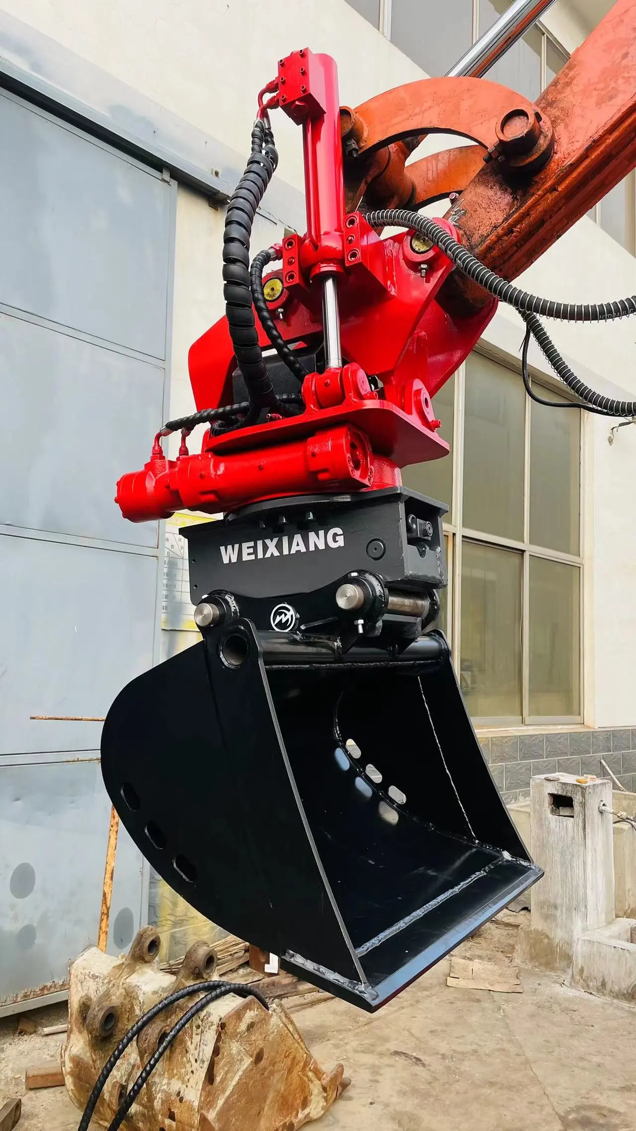 Weixiang China Tiltrotator T19 for 14 to 19t Excavators Proportional with Gripper Claws Bucket S60 Tilt Rotators tiltrotator