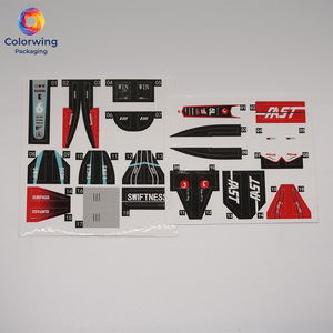 Adesivi durevoli stile racing per modelli di auto RC, kit grafico personalizzato ad alta velocità per dettagli veicoli - Product Image 1