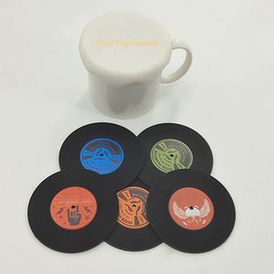 Factory Custom Rubber Cup <b>Coaster</b> Mat Non Slip <b>Heat</b> Resistant Waterproof For Home Kitchen Bar Cafe Drink Protection - Product Image 1