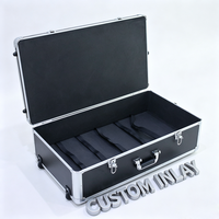 Valise à outils en aluminium sur mesure avec découpes en mousse, valise de transport robuste pour équipement lourd avec roues