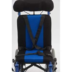 Fauteuil roulant manuel de paralysie cérébrale en aluminium pédiatrique inclinable de transport facile portable le plus léger - Product Image 6