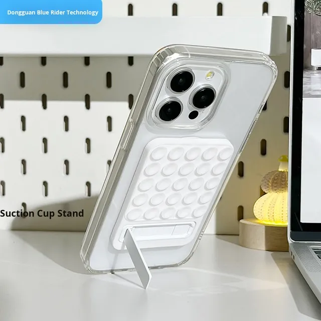 In-Stock Silicone Phone Holder with Strong Adhesive Suction Cup Backing Portable Video Selfie Stand for Vlogs