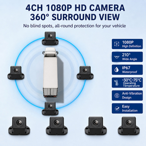 กล้องมองหลัง AlwayCare AHD 1080P พร้อมระบบบันทึกวิดีโอรักษาความปลอดภัยในรถยนต์แบบ 360 องศา ระบบตรวจสอบยานพาหนะสำหรับการขนส่ง - Product Image 3