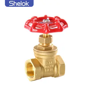 shelok Factory hot sale Gate 1 Inch Threaded 1/2" Manufacturer 1/2 Bra Sluice Brass Ball Valve