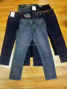 Jean en denim pour <span class=keywords><strong>homme</strong></span> de haute qualité, style coréen, <span class=keywords><strong>coupe</strong></span> ample, délavé moyen, taille mi-haute, printemps, polyvalent, vente en gros, en stock - Product Image 3