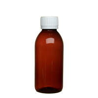 Vente en gros Bouteille en plastique PET de sirop pharmaceutique ambré de 30ml 50ml 60ml 100ml 150ml 200ml pour la médecine