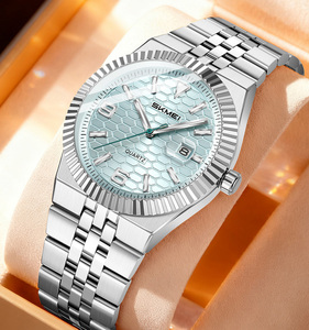 Montre à quartz SKMEI <span class=keywords><strong>de</strong></span> luxe avec date automatique et jour <span class=keywords><strong>de</strong></span> <span class=keywords><strong>la</strong></span> semaine, bracelet en acier inoxydable personnalisé, cadran <span class=keywords><strong>de</strong></span> 40 mm, mode Reloj Para Hombre - Product Image 1