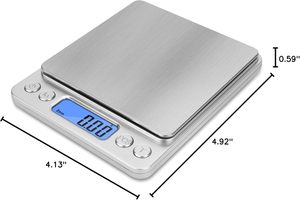 เครื่องชั่งน้ำหนักอาหารดิจิตอล3กก. เครื่องชั่งอาหารไปรษณีย์ - Product Image 3