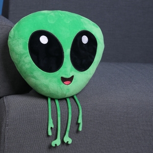 All'ingrosso peluche alieno peluche peluche peluche di peluche giocattolo adorabile creatura verde grande testa aliena peluche - Product Image 3