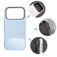 Coque de téléphone 3D par sublimation 2-en-1 pour iPhone 18 Pro Max 17 16 15 Plus, impression photo par transfert thermique, coques arrière robustes, personnalisables DIY