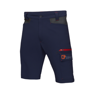 Pantalones Cortos de Trabajo Estilo Bermuda para Hombre, Color Azul Oscuro, Diseño con Bolsillos Tipo Cargo - Product Image 2