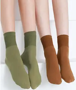 Frauen Frühling und Sommer dünne Socken Bonbon Farbe Samt undurchsichtige Socken Farbe Mode Socken