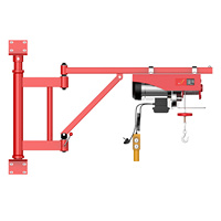 Grue à flèche pliante murale électrique PA600, nouvelle, gain de place, portable, capacité de levage 200 kg, télécommande, pour garage