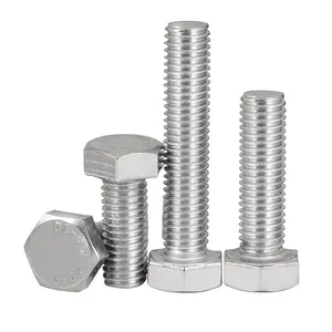 Manufactured In China Wholesale Price Titanium Bolts DIN933 Metric M4 M5 M6 Full Thread Hex Bolts