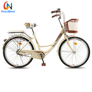 Bicicleta Urbana Clásica Retro de Una Velocidad con Cuadro de Aluminio y Horquilla de Acero de 26 Pulgadas <span class=keywords><strong>para</strong></span> <span class=keywords><strong>Mujer</strong></span> - Product Image 6