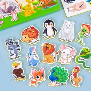 42 Imanes de Refrigerador con Dibujos Animados de Animales, para el Hogar, la Escuela, la Nevera, para Premiar a los Niños - Product Image 1