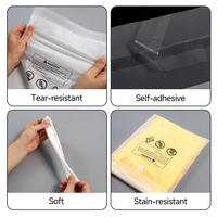 Sac en plastique givré auto-scellant UniOne avec logo personnalisé pour l'emballage de vêtements, chaussettes, sous-vêtements, vêtements de détente, t-shirts