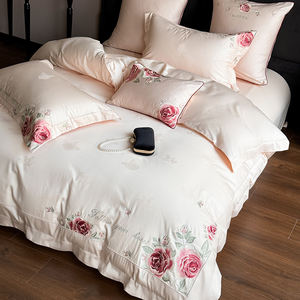 ชุดปลอกผ้า<span class=keywords><strong>นวม</strong></span>ผ้าไหมซักน้ำชุดเครื่องนอน4ชิ้น<span class=keywords><strong>ผ้า</strong></span>ปักลาย<span class=keywords><strong>ผ้า</strong></span>ปูที่นอน - Product Image 1