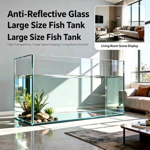 Grand aquarium en verre anti-reflet Nabo, réservoir d'observation écologique pour salon domestique - Product Image 4