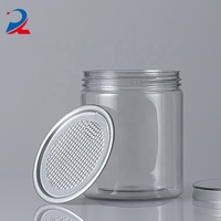 Pot en plastique PET de qualité alimentaire 250ml, bouteille en plastique avec couvercles