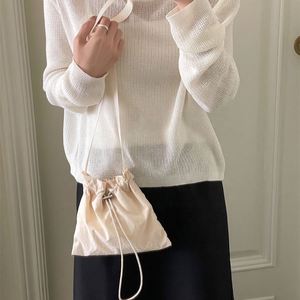 Fashion <b>Small</b> Nylon Cross Body <b>Bag</b> Women <b>Drawstring</b> Fold Soft Mini Shoulder <b>Bag</b> for Mobile Phone <b>Bags</b> Crossbody - Product Image 3