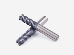 Fresas de extremo PCD de carburo sólido Brocas de enrutador <span class=keywords><strong>CNC</strong></span> Fresas de extremo HSS Fresa de acero de tungsteno para metal - Product Image 5