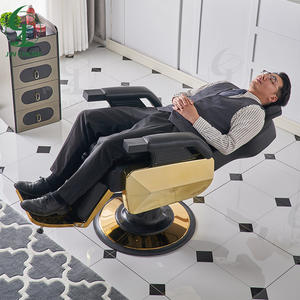 Silla de Barbero de Cuero para Salón de Belleza, Estilo Clásico y Vintage, de Lujo, Venta al Por Mayor JINCHENG - Product Image 3