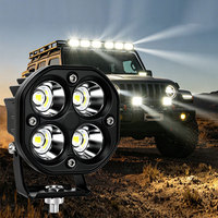 Projecteur LED à 4 lentilles, design trèfle, haute puissance, longue portée, large couverture routière, projecteur tout-terrain