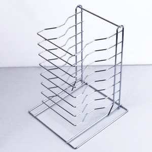 Estantes de Acero Inoxidable para Bandejas de Pizza y Cajas de Masa, de 8/14 Ranuras, para Montaje en Pared, para Uso Comercial en Restaurantes - Product Image 3