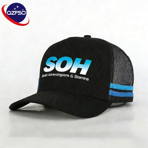 Casquette de baseball camouflage à 6 panneaux QZFSO, personnalisée, de haute qualité, avec logo imprimé, broderie, maille, style hip-hop, pour hommes - Product Image 1