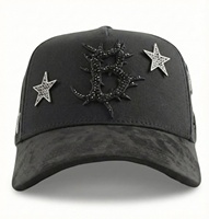 Gorras de Béisbol Estilo Deportivo Barbas, de Algodón, 5 Paneles, con Visera Curva Cromada y Bordado, Modelo B CROSS Beard