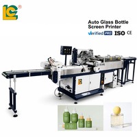 Machine d'impression sérigraphique entièrement automatique pour bouteilles rondes monocolores avec séchage UV LED et ligne de nettoyage automatique des poussières