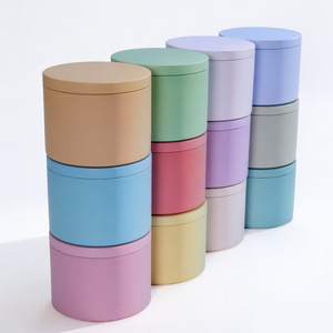 Boîte en étain ronde mate de 8 oz, récipient de stockage en métal de qualité alimentaire pour thé/bougie/cosmétiques, couleur personnalisée disponible - Product Image 3