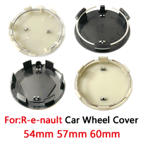 Cache-moyeu de roue de voiture 3D 54mm 56mm 57mm 60mm 65mm 68mm pour Renault Clio Megane Captur Master Logan Kangoo Trafic Sport