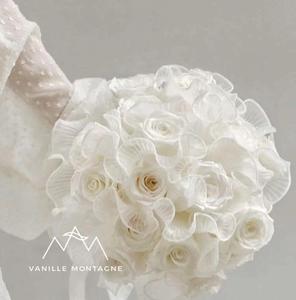 Hot Selling Frilly Bouquet Packaging Mesh Waterproof DIY Pearl <strong>Gauze</strong> Artificial Flowers Graduation Chinese New Year Christmas - Product Image 3