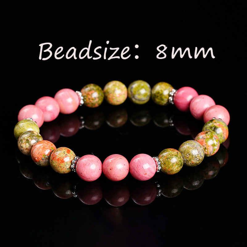 Unakite et Rhodochrosite-Multicolore
