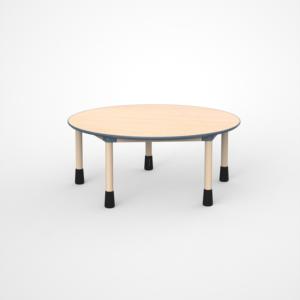 Nhà Máy <span class=keywords><strong>Mfc</strong></span> Daycare Đồ Nội Thất Có Thể Điều Chỉnh Chiều Cao Bàn Cho Sinh Viên Bằng Gỗ Màu Sắc Giáo Dục Trường Bàn Tròn - Product Image 3