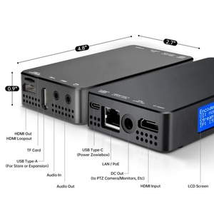 Codificador/Decodificador de Transmisión de Video SDI NDI 2K4K con Interfaz de Comunicación HDMI H.264/H.265 HDR10 - Product Image 4