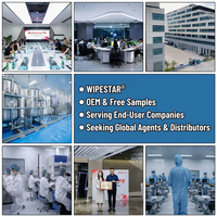 WIPESTAR 600 adet Temiz Oda Mendili 110gsm Yüksek Sıvı Emici 4 İnç %100 Polyester Tüy Bırakmayan Mendil Yarı İletken Levhalar için