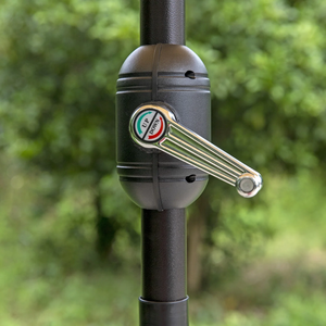 <span class=keywords><strong>Sombrilla</strong></span> <span class=keywords><strong>de</strong></span> Patio Beige Heather <span class=keywords><strong>de</strong></span> 9 pies <span class=keywords><strong>de</strong></span> alta calidad, diseño moderno, marco <span class=keywords><strong>de</strong></span> aluminio, ventilación para playa, jardín, muebles <span class=keywords><strong>de</strong></span> exterior, uso - Product Image 6