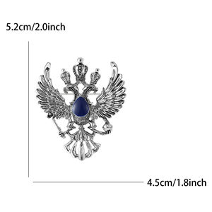 Hot Sale Unisex <span class=keywords><strong>Vintage</strong></span> Doppelkopf Adler Brosche <span class=keywords><strong>Pin</strong></span> Legierung Anstecknadel für die Hochzeit für Männer oder Frauen Anzug oder Shirt - Product Image 5
