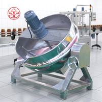 Marmite électrique à double paroi en acier inoxydable, chauffante et agitante, multi-capacités, facile à nettoyer, pour l'industrie alimentaire