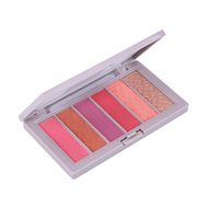 Großhandel 6 Farben Langlebige wasserdichte Schimmer Matte Lidschatten Palette Profession elle Perl glanz Rotbraun Erd pulver